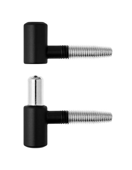 Cerniera anuba liscia Otlav diametro 13 mm nero opaco per porta in legno