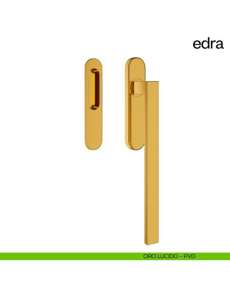 Maniglione per alzante scorrevole Edra dnd Handles singolo oro lucido