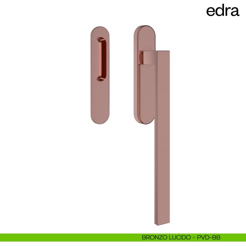 Maniglione per alzante scorrevole Edra dnd Handles singolo bronzo lucido