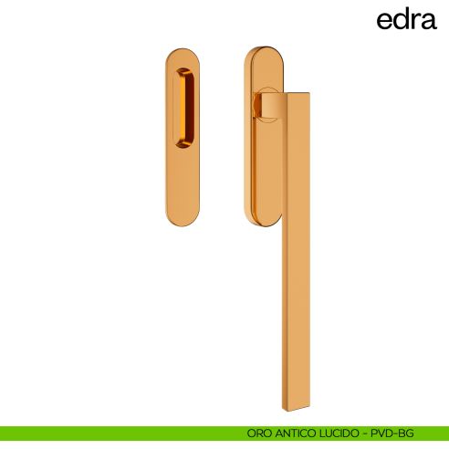 Maniglione per alzante scorrevole Edra dnd Handles singolo oro antico lucido