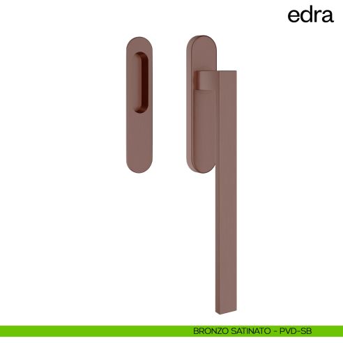 Maniglione per alzante scorrevole Edra dnd Handles singolo bronzo satinato