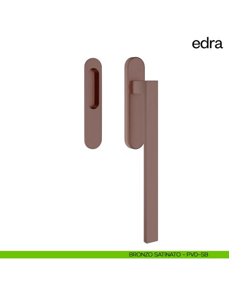 Maniglione per alzante scorrevole Edra dnd Handles singolo bronzo satinato