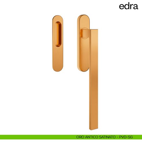 Maniglione per alzante scorrevole Edra dnd Handles singolo oro antico satinato