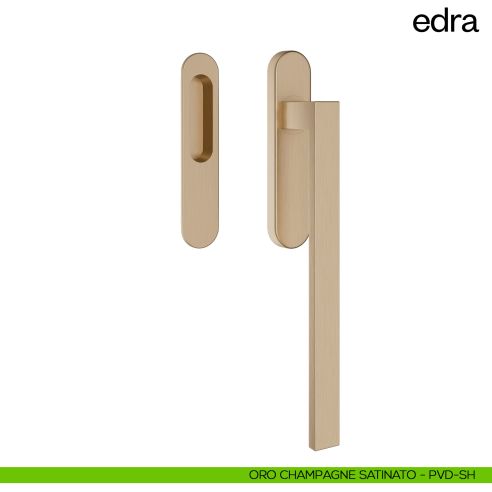 Maniglione per alzante scorrevole Edra dnd Handles singolo oro champagne satinato