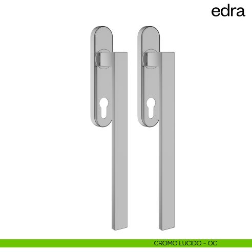 Maniglione per alzante scorrevole Edra dnd Handles accoppiato cromo lucido