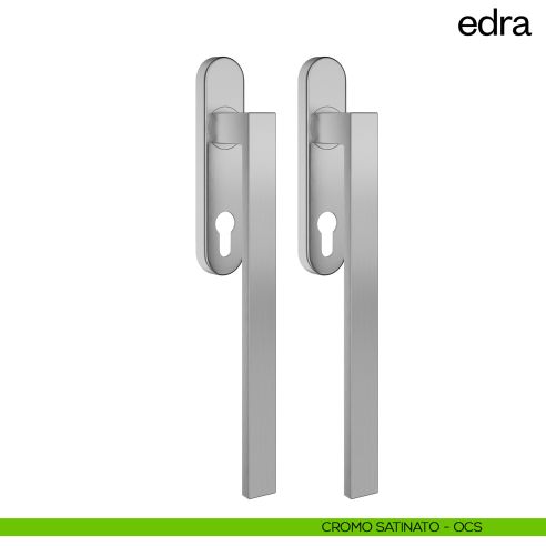 Maniglione per alzante scorrevole Edra dnd Handles accoppiato cromo satinato