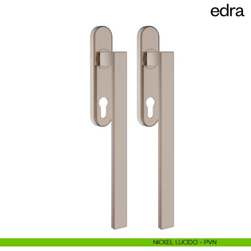 Maniglione per alzante scorrevole Edra dnd Handles accoppiato nickel lucido