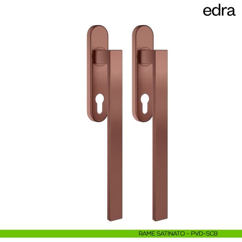 Maniglione per alzante scorrevole Edra dnd Handles accoppiato rame satinato