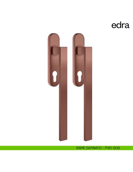 Maniglione per alzante scorrevole Edra dnd Handles accoppiato rame satinato