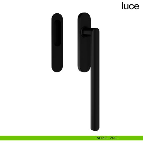 Maniglione per alzante scorrevole Luce dnd singolo nero