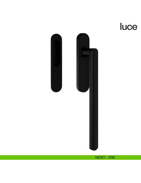 Maniglione per alzante scorrevole Luce dnd singolo nero