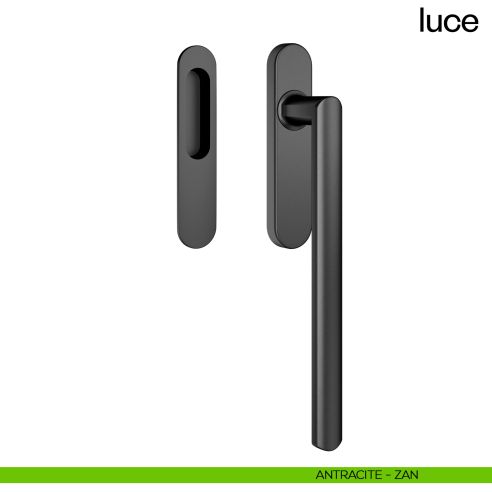 Maniglione per alzante scorrevole Luce dnd singolo antracite