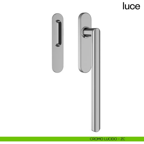 Maniglione per alzante scorrevole Luce dnd singolo cromo lucido