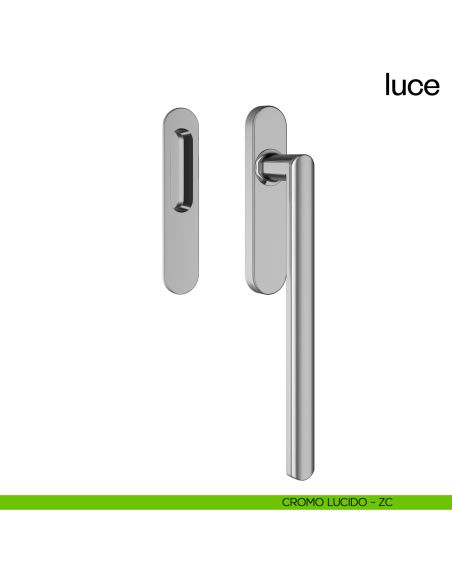 Maniglione per alzante scorrevole Luce dnd singolo cromo lucido