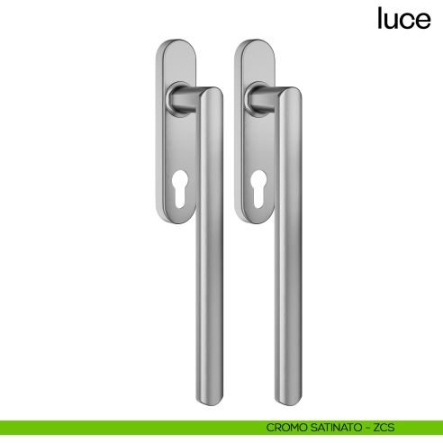Maniglione per alzante scorrevole Luce dnd accoppiato cromo satinato