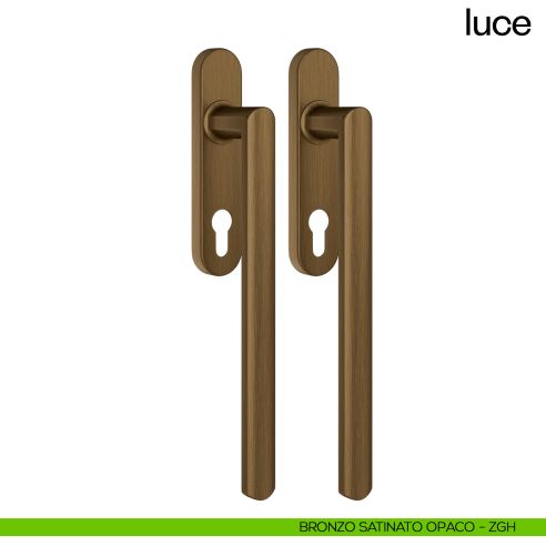 Maniglione per alzante scorrevole Luce dnd accoppiato bronzo satinato opaco