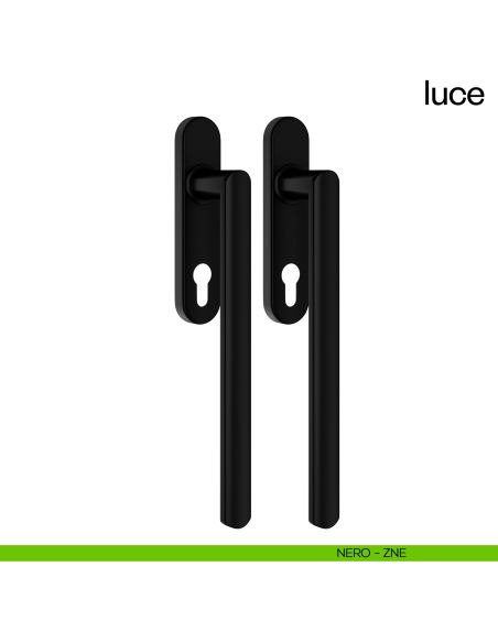 Maniglione per alzante scorrevole Luce dnd accoppiato nero