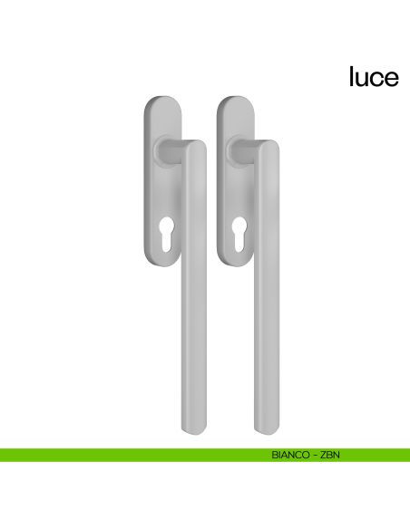 Maniglione per alzante scorrevole Luce dnd accoppiato bianco
