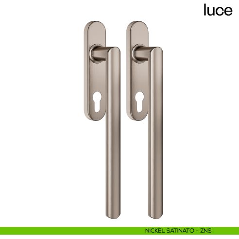 Maniglione per alzante scorrevole Luce dnd accoppiato nickel satinato