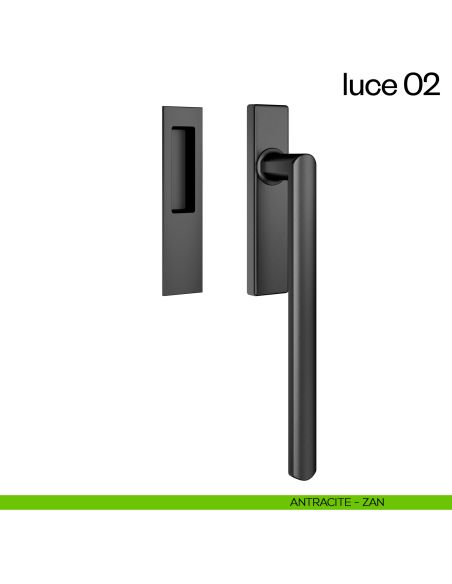 Maniglione per alzante scorrevole Luce 02 dnd singolo antracite