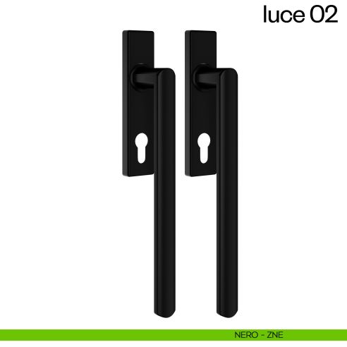 Maniglione per alzante scorrevole Luce 02 dnd accoppiato nero