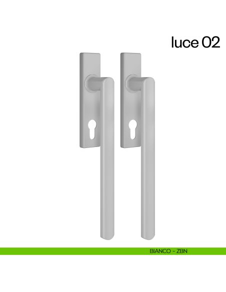 Maniglione per alzante scorrevole Luce 02 dnd accoppiato bianco