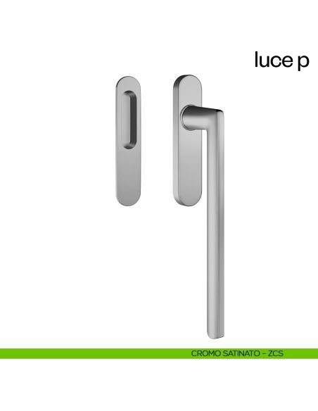 Maniglione per alzante scorrevole Luce P dnd singolo cromo satinato