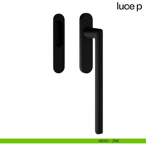 Maniglione per alzante scorrevole Luce P dnd singolo nero