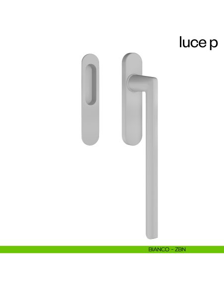 Maniglione per alzante scorrevole Luce P dnd singolo bianco