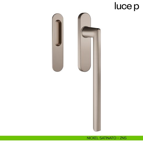 Maniglione per alzante scorrevole Luce P dnd singolo nickel satinato