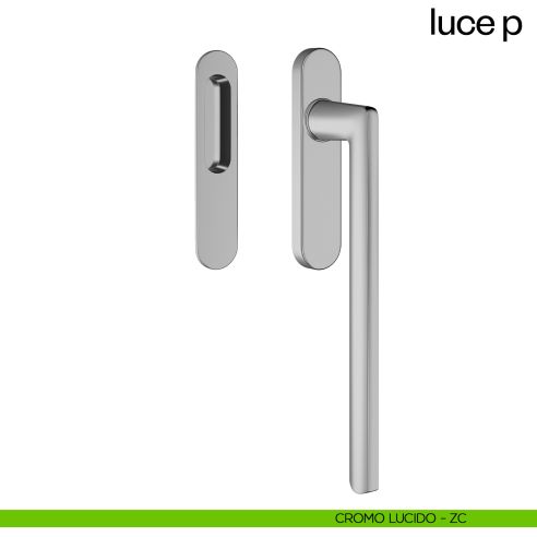 Maniglione per alzante scorrevole Luce P dnd singolo cromo lucido