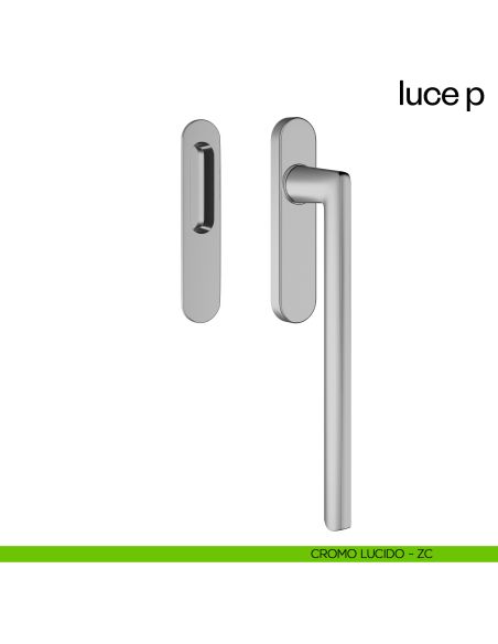 Maniglione per alzante scorrevole Luce P dnd singolo cromo lucido