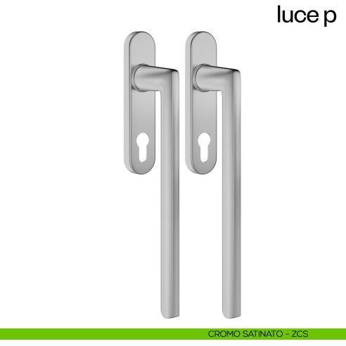 Maniglione per alzante scorrevole Luce P dnd accoppiato cromo satinato