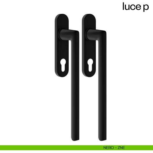 Maniglione per alzante scorrevole Luce P dnd accoppiato nero