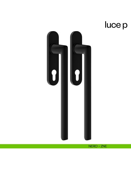 Maniglione per alzante scorrevole Luce P dnd accoppiato nero