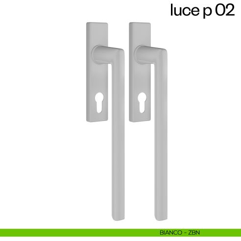 Maniglione per alzante scorrevole Luce P 02 dnd accoppiato bianco
