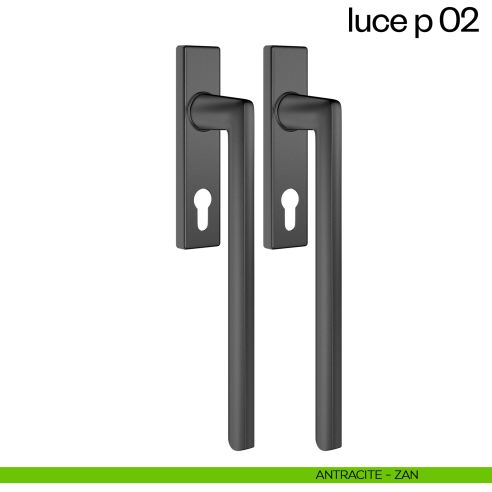 Maniglione per alzante scorrevole Luce P 02 dnd accoppiato antracite
