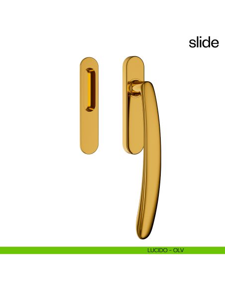 Maniglione per alzante scorrevole Slide dnd Handles singolo lucido