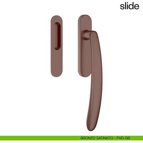 Maniglione per alzante scorrevole Slide dnd Handles singolo bronzo satinato