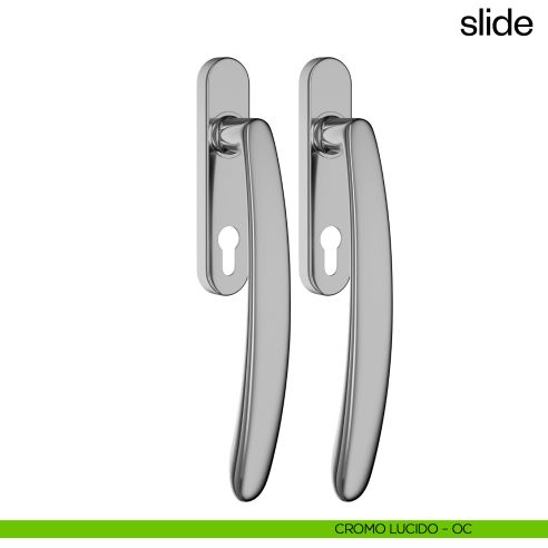 Maniglione per alzante scorrevole Slide dnd Handles accoppiato cromo lucido