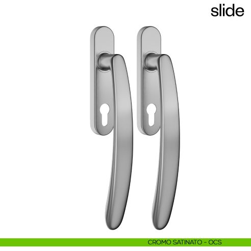 Maniglione per alzante scorrevole Slide dnd Handles accoppiato cromo satinato