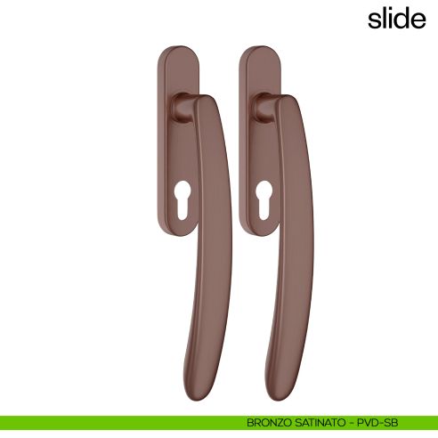 Maniglione per alzante scorrevole Slide dnd Handles accoppiato bronzo satinato