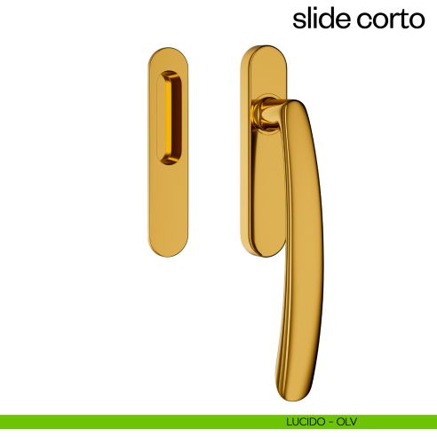 Maniglione per alzante scorrevole Slide Corto dnd Handles singolo lucido