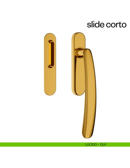Maniglione per alzante scorrevole Slide Corto dnd Handles singolo lucido