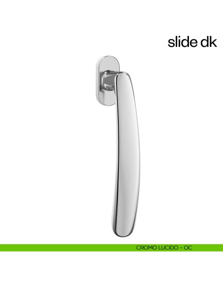 Maniglione per finestra martellina DK Slide dnd Handles cromo lucido