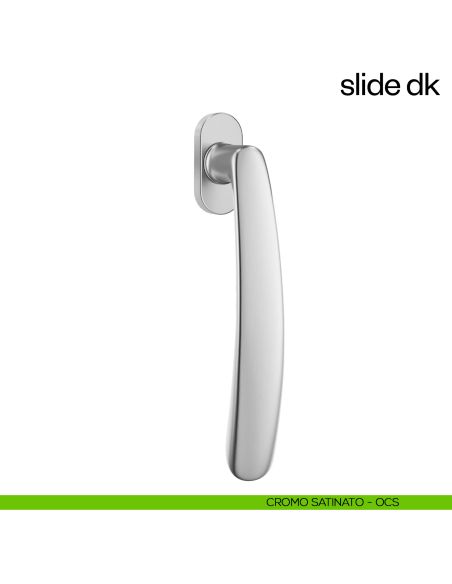 Maniglione per finestra martellina DK Slide dnd Handles cromo satinato