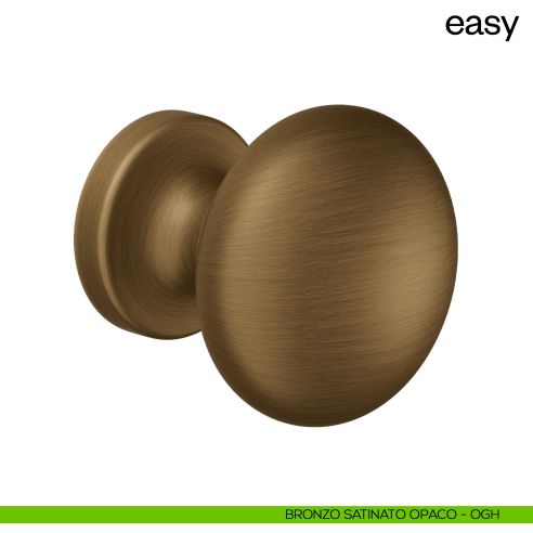 Pomello per porta Easy fisso dnd bronzo satinato opaco