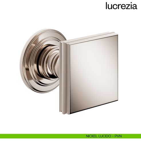 Pomello per porta Lucrezia girevole dnd Handles nickel lucido