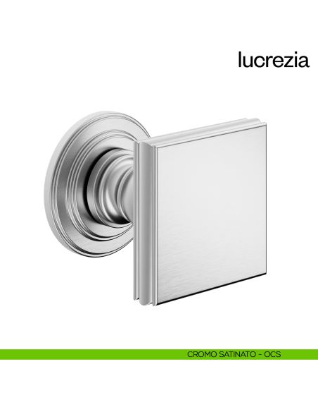 Pomello per porta Lucrezia fisso dnd Handles cromo satinato