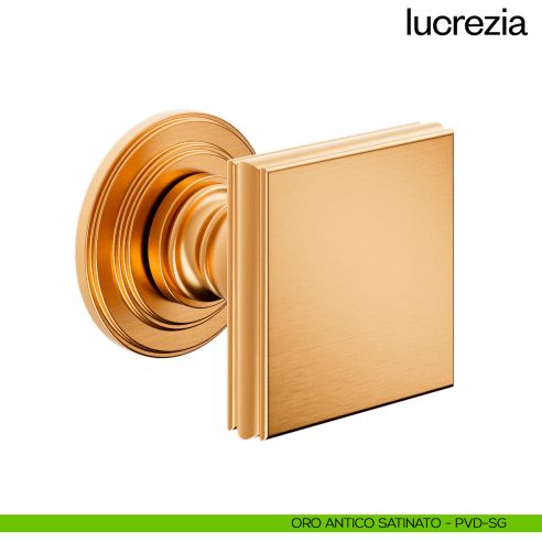 Pomello per porta Lucrezia fisso dnd Handles oro antico satinato